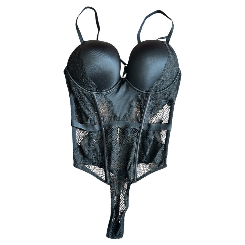 VICTORIA'S SECRET Very Sexy Bombshell Fishnet Floral Teddy, Small